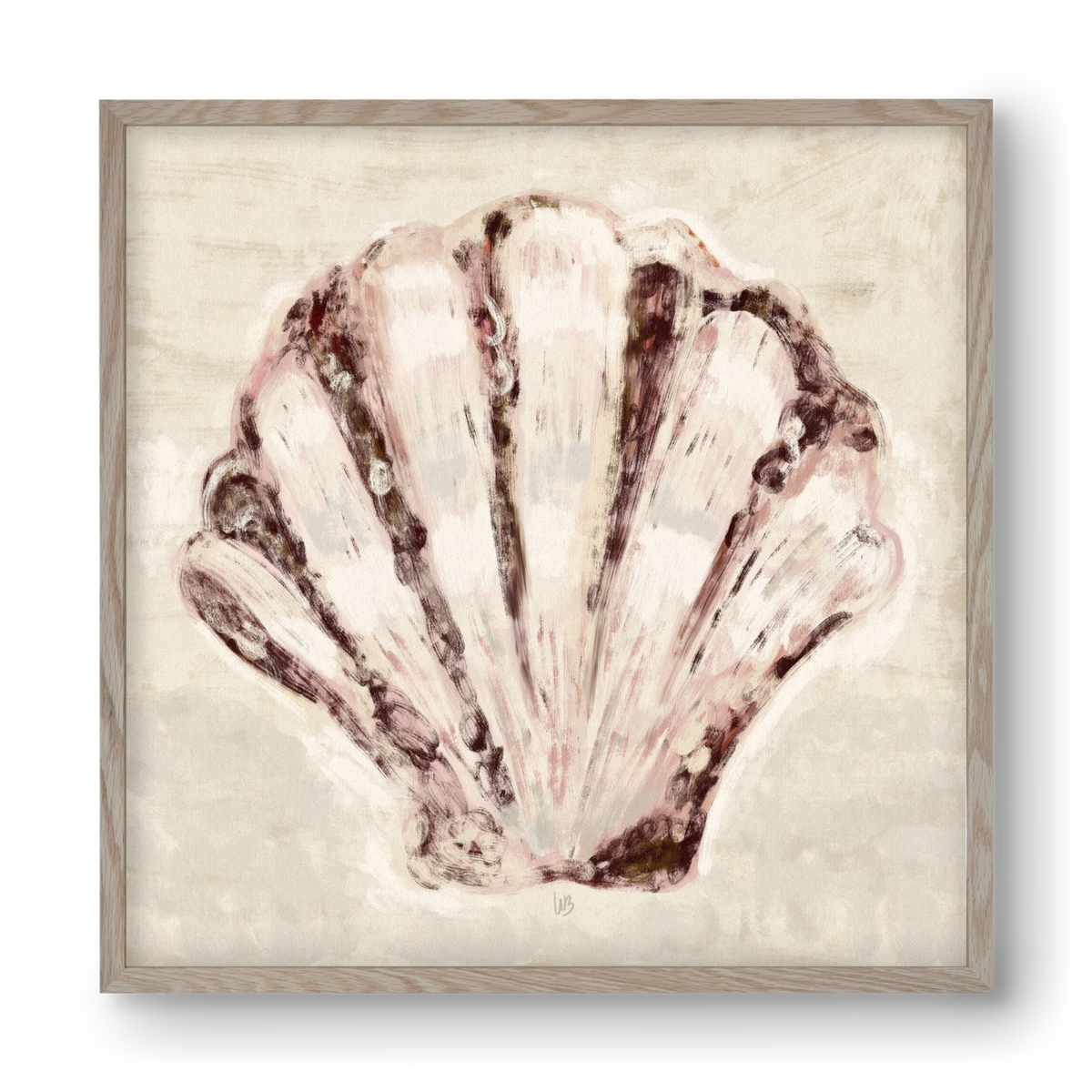 Jewel of the ocean, 40x40 cm (40x40 cm), Tölgy keret