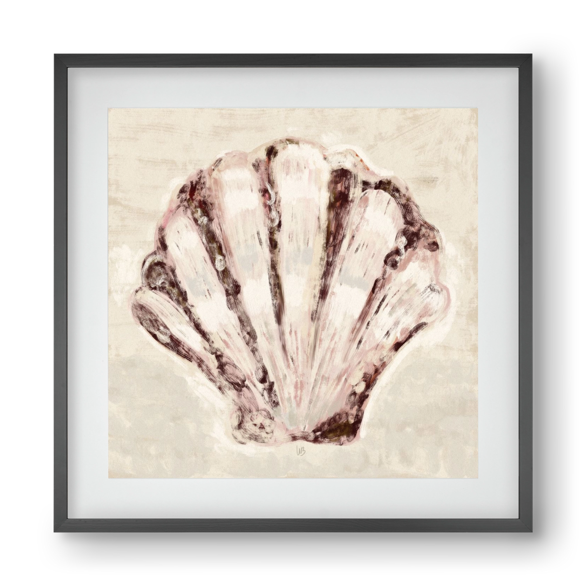 Jewel of the ocean, 40x40 cm (30x30 cm), Fekete keret, paszpartuval