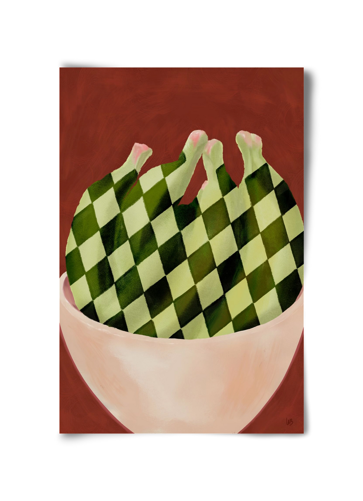 Harlequin Bananas, 30x45 cm, Keret nélkül