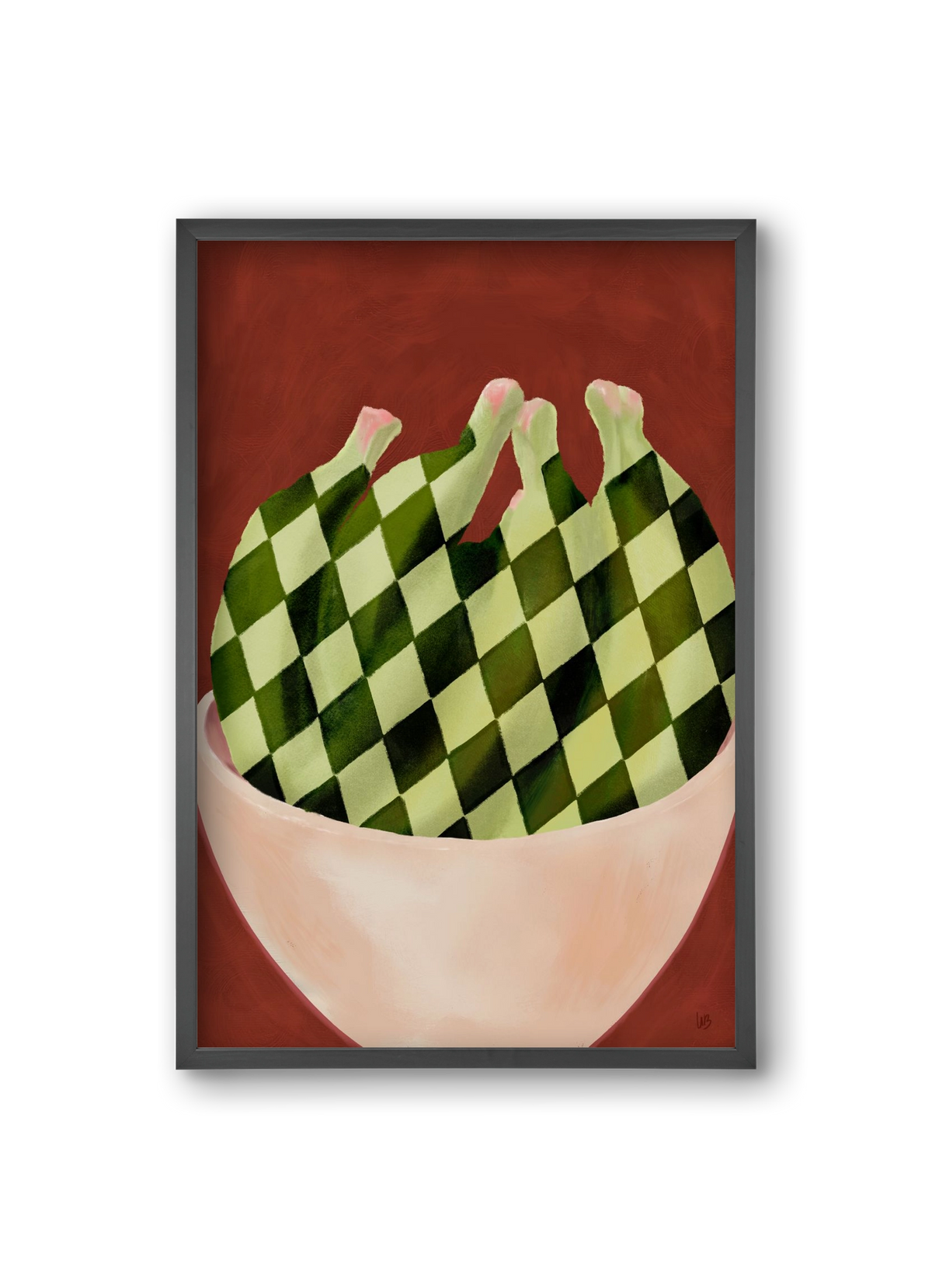 Harlequin Bananas, 20x30 cm (20x30 cm), Fekete keret