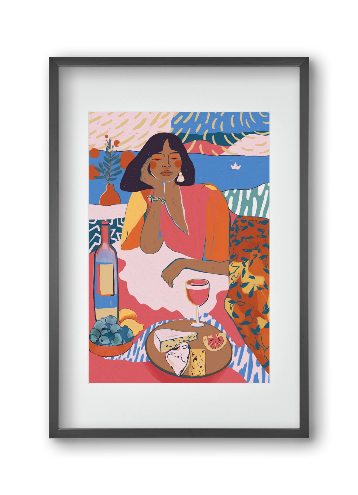Daydreaming - Portugal I, 30x45 cm (20x30 cm), Fekete keret, paszpartuval