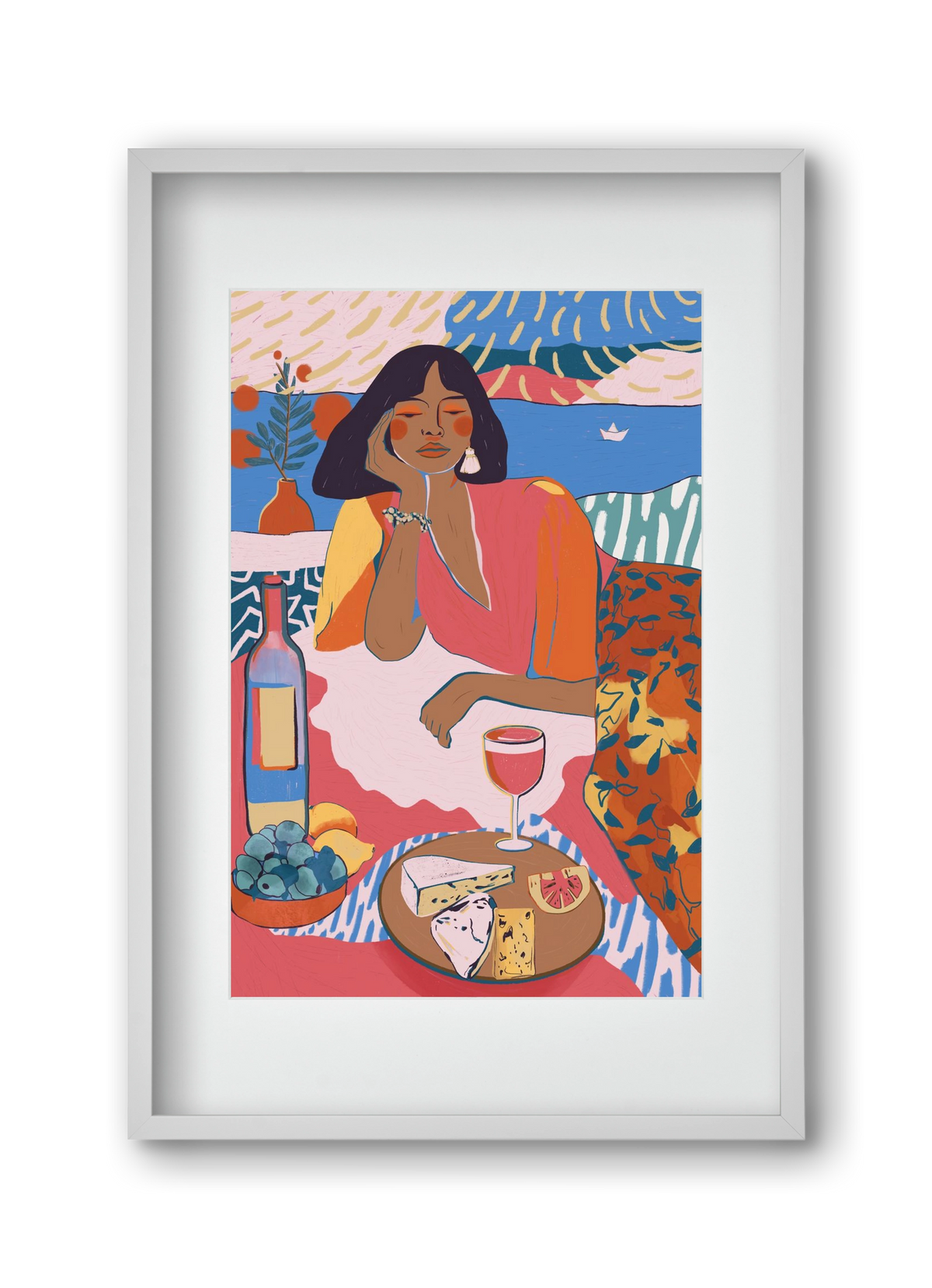 Daydreaming - Portugal I, 30x45 cm (20x30 cm), Fehér keret, paszpartuval