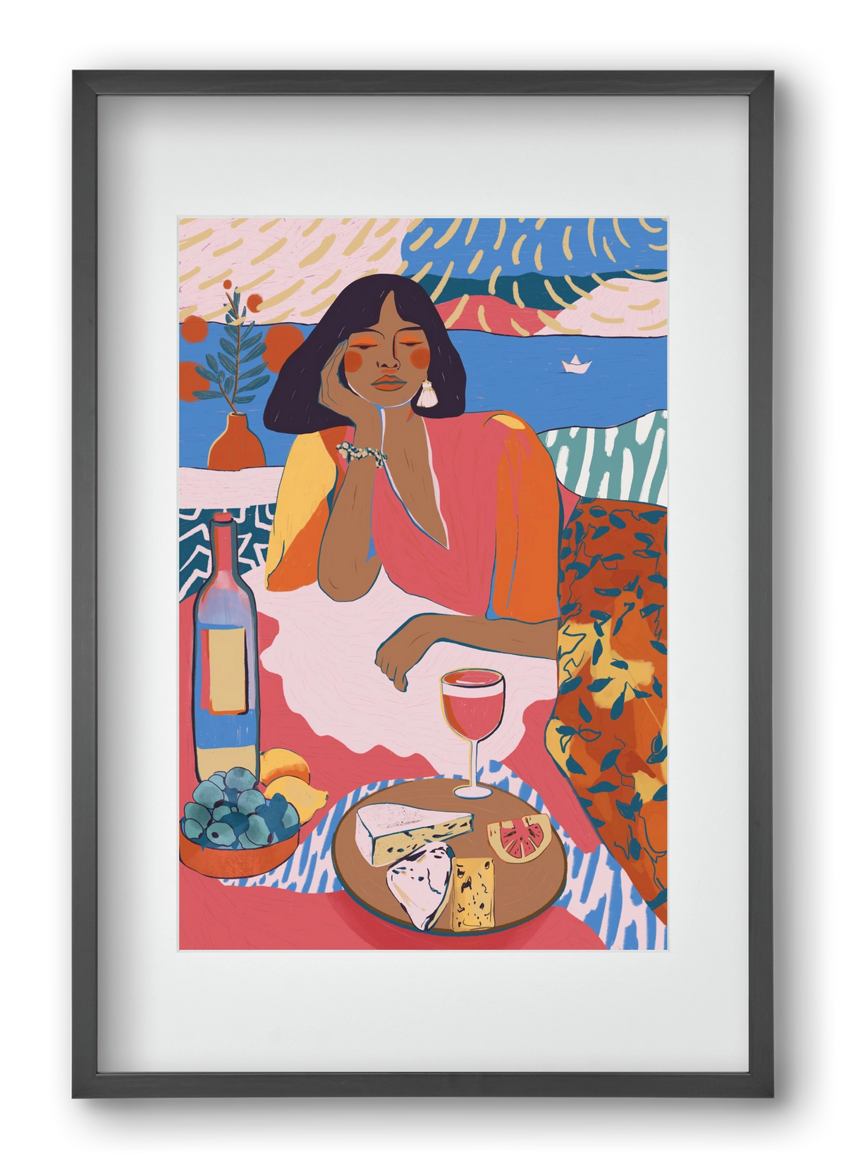 Daydreaming - Portugal I, 40x60 cm (30x45 cm), Fekete keret, paszpartuval