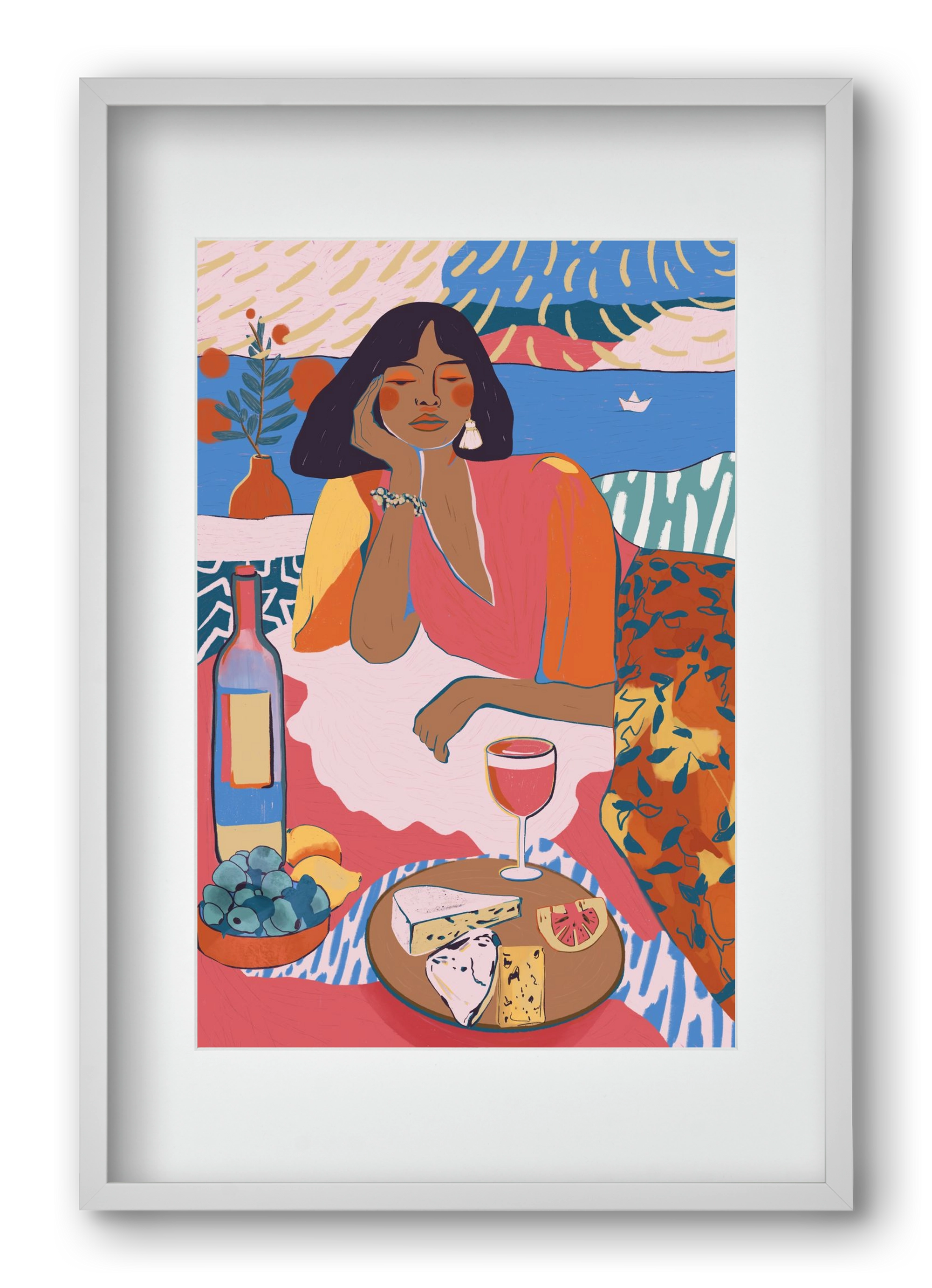 Daydreaming - Portugal I, 40x60 cm (30x45 cm), Fehér keret, paszpartuval
