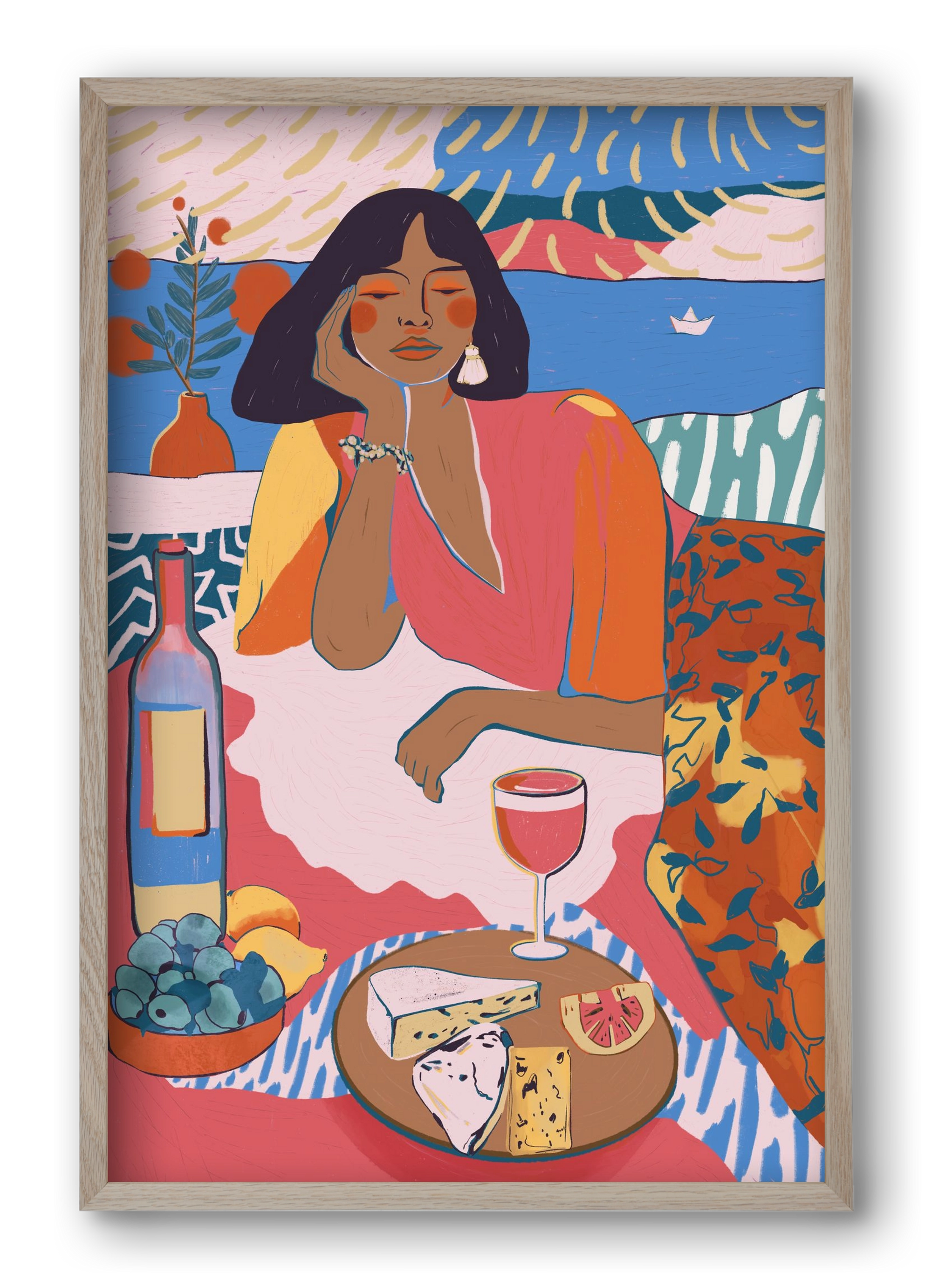 Daydreaming - Portugal I, 40x60 cm (40x60 cm), Tölgy keret