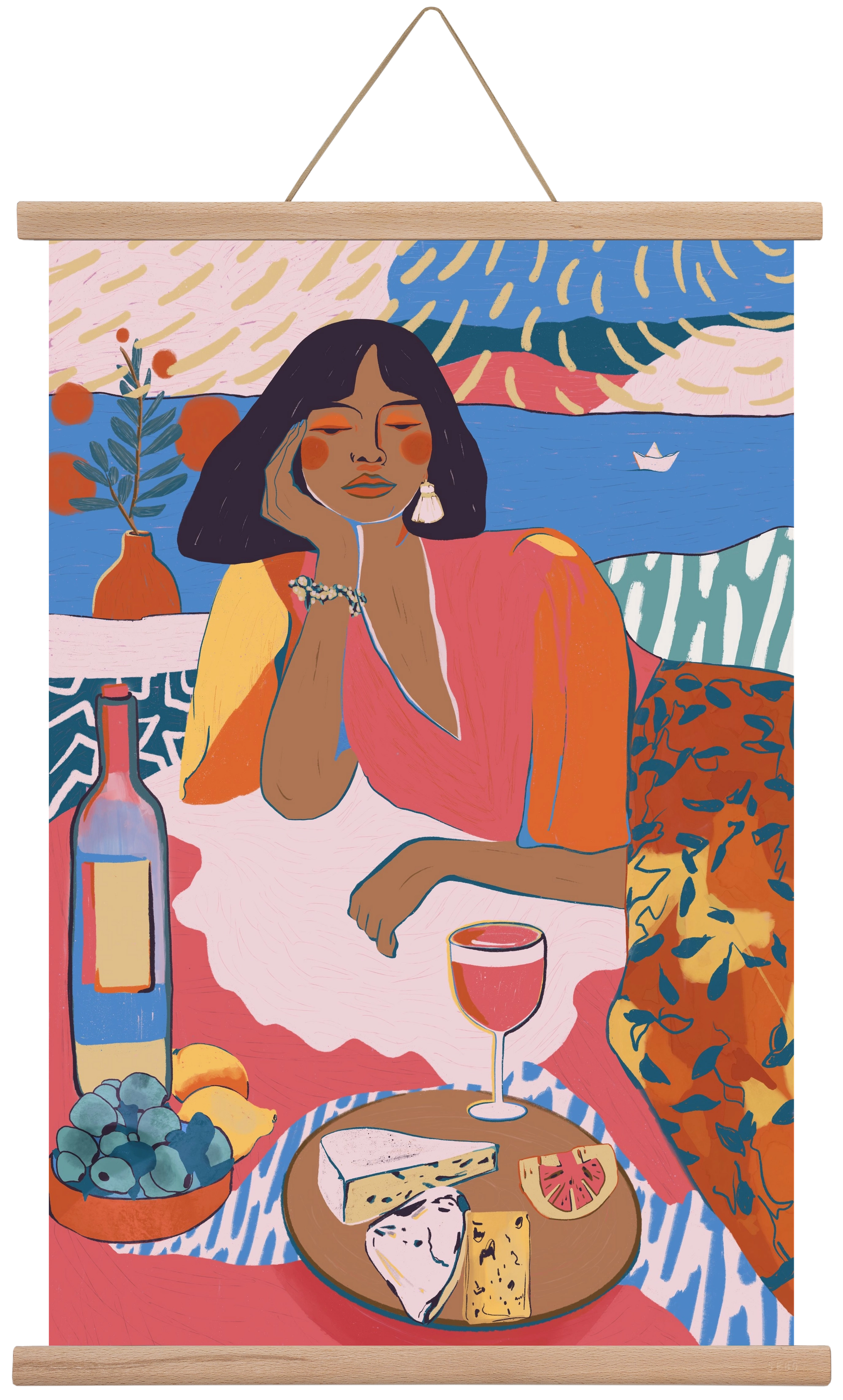 Daydreaming - Portugal I, 40x60 cm (40x60 cm), Tölgy akasztó