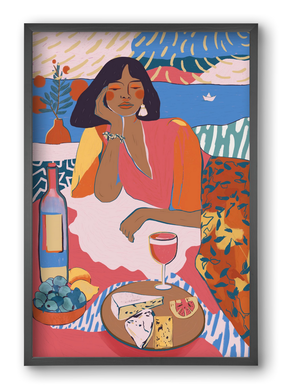 Daydreaming - Portugal I, 40x60 cm (40x60 cm), Fekete keret