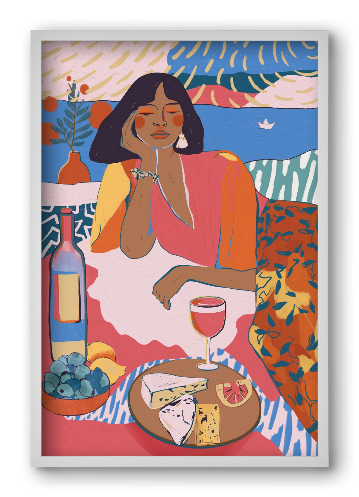 Daydreaming - Portugal I, 40x60 cm (40x60 cm), Fehér keret