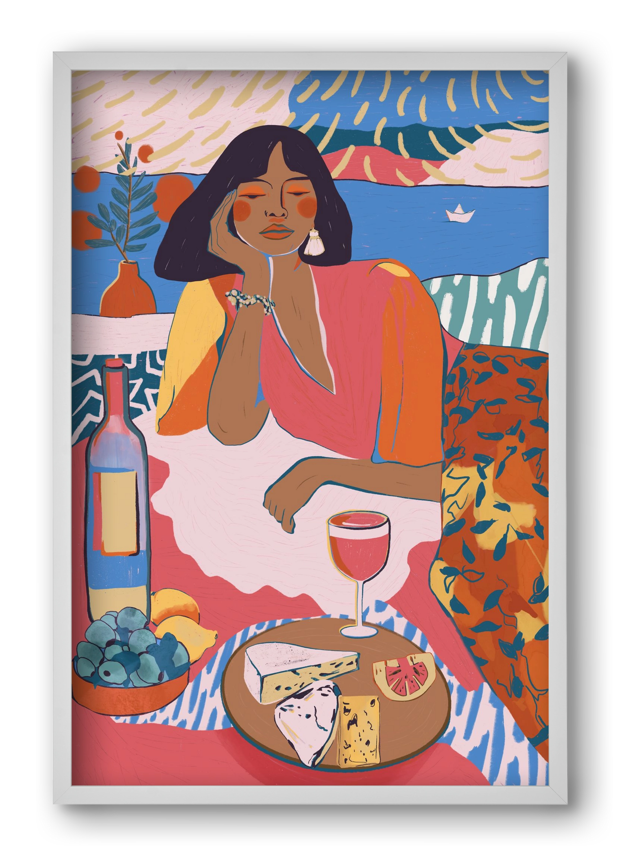 Daydreaming - Portugal I, 40x60 cm (40x60 cm), Fehér keret