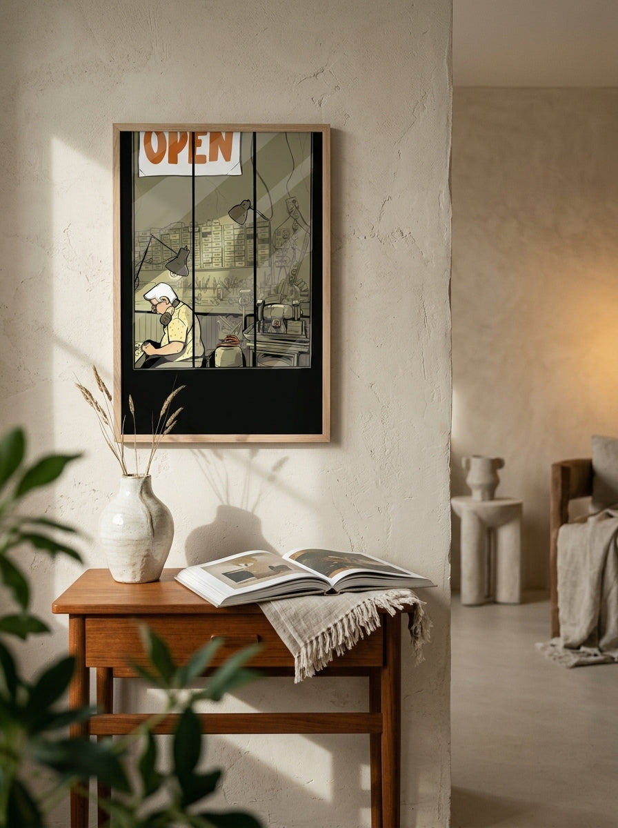 Framed illustration — Lifestyle - Home | Generated by Modelize